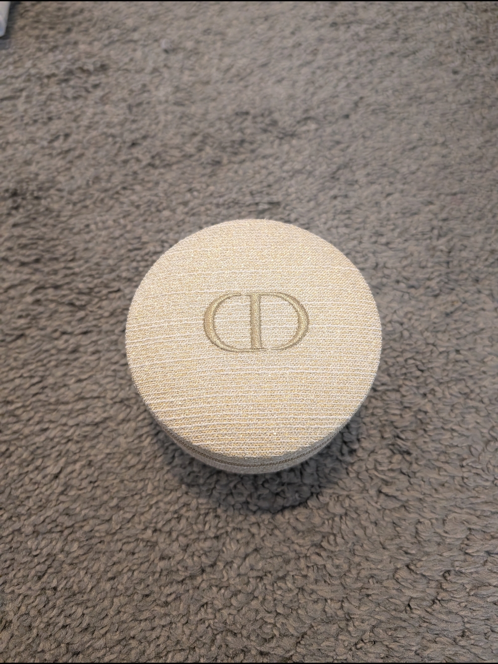 Dior Beige Travel Jewelry Case